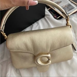 Coach Gold Pillow Tabby 18 Bag